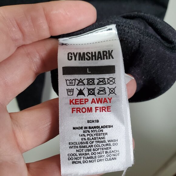 GYMSHARK Adapt Fleck Seamless Tights Leggings Jacquard Dark Grey Women's Large - Picture 5 of 9